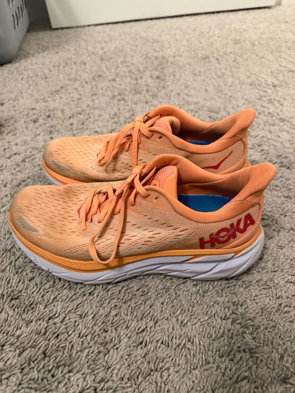 Hoka Peach-Orange Women's Running Sneakers